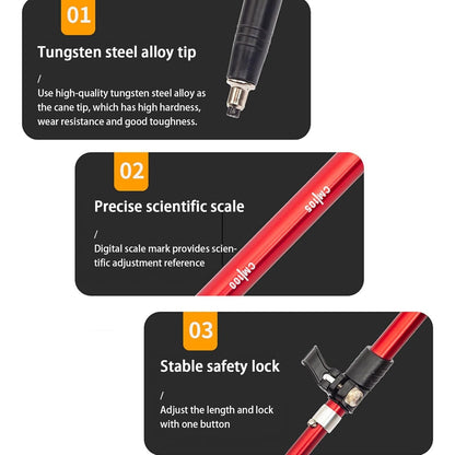 Lightweight Aluminum Hiking Poles – Collapsible Trekking Sticks