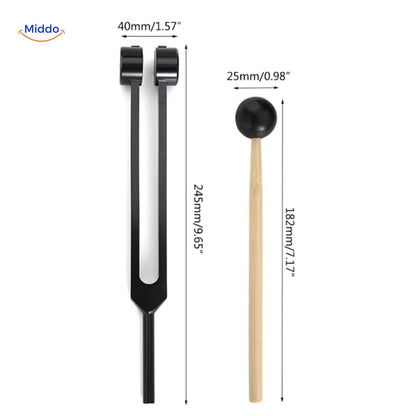 Tuning Fork Set for Frequency Healing up to 528 Hz for Body and Mind