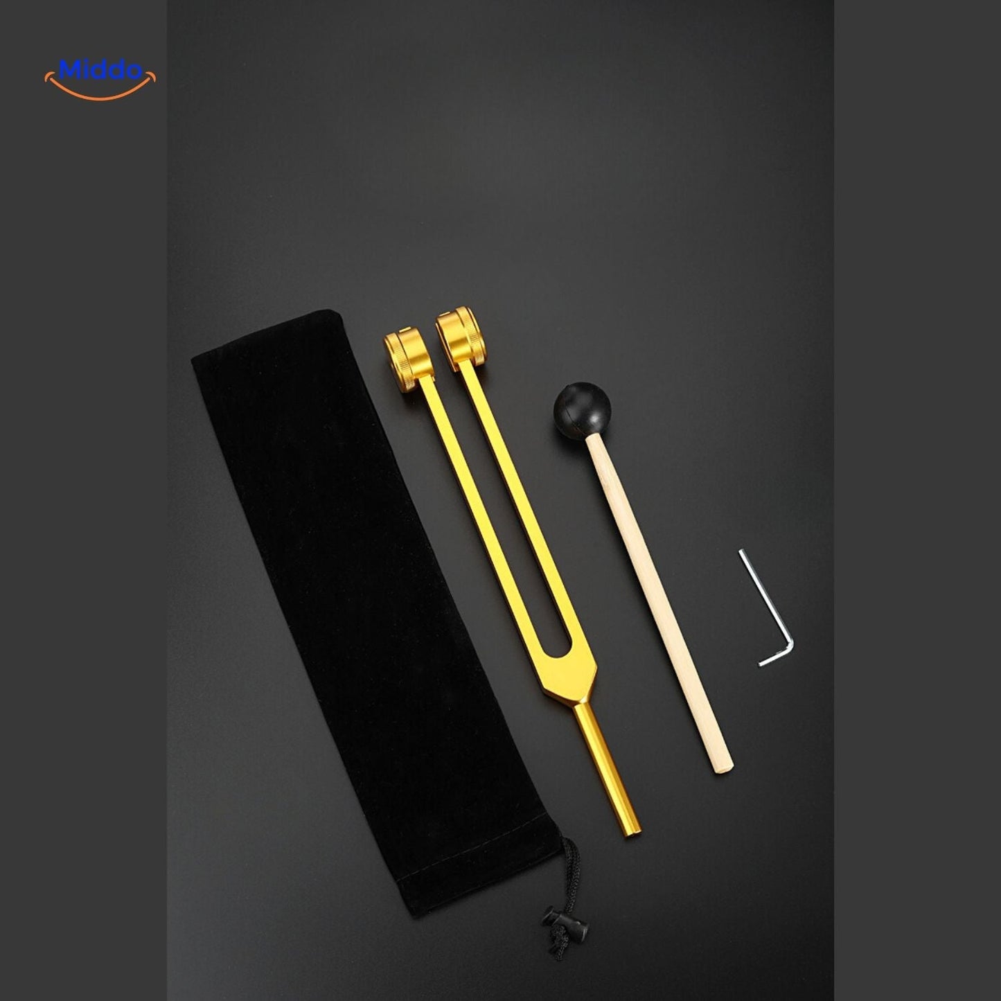 Tuning Fork Set for Frequency Healing up to 528 Hz for Body and Mind