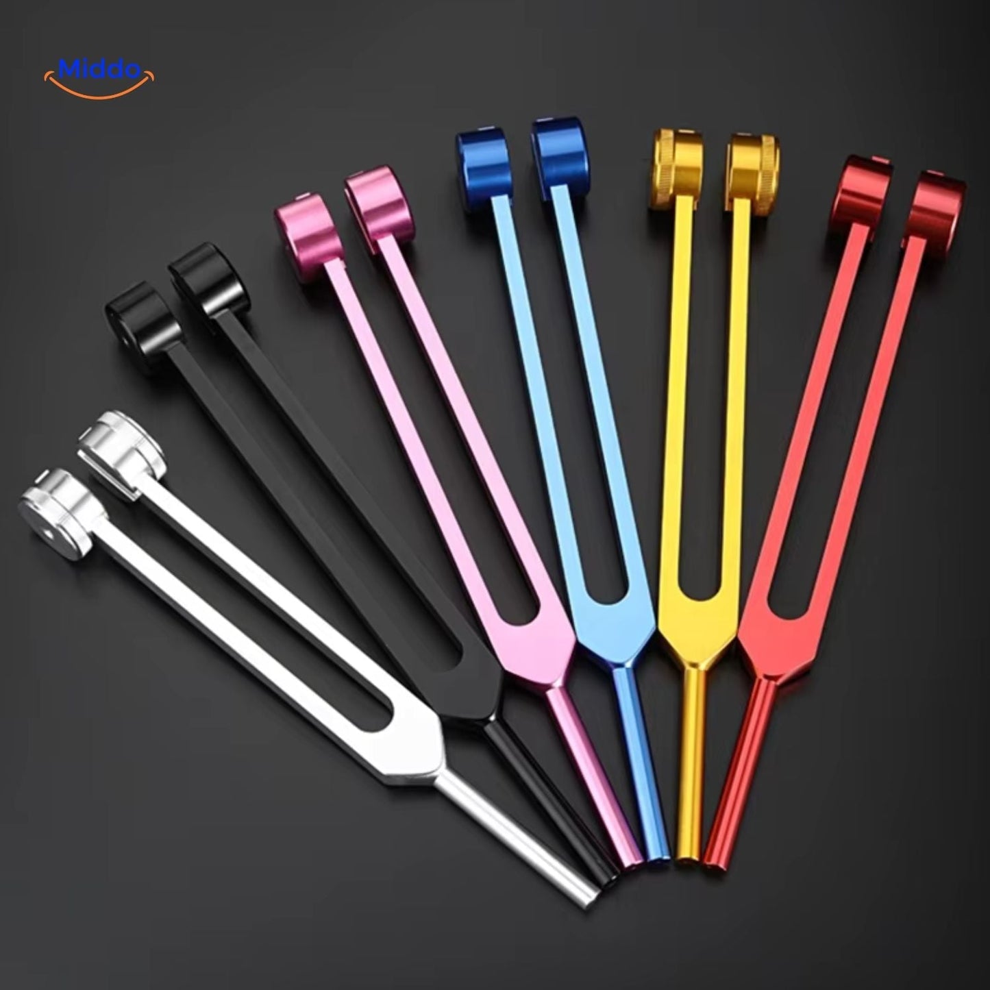 Tuning Fork Set for Frequency Healing up to 528 Hz for Body and Mind