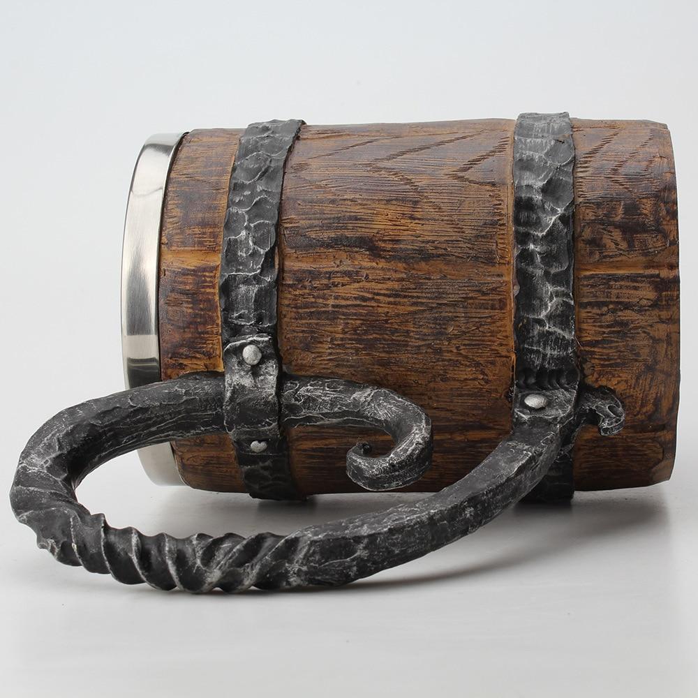 Double-Walled Mug with Norse Design for Beverages