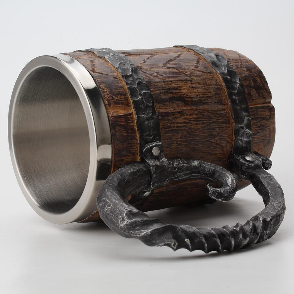 Double-Walled Mug with Norse Design for Beverages