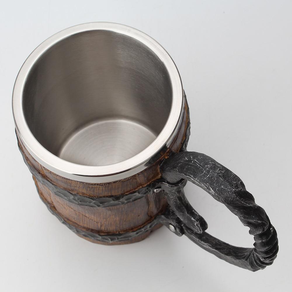 Double-Walled Mug with Norse Design for Beverages