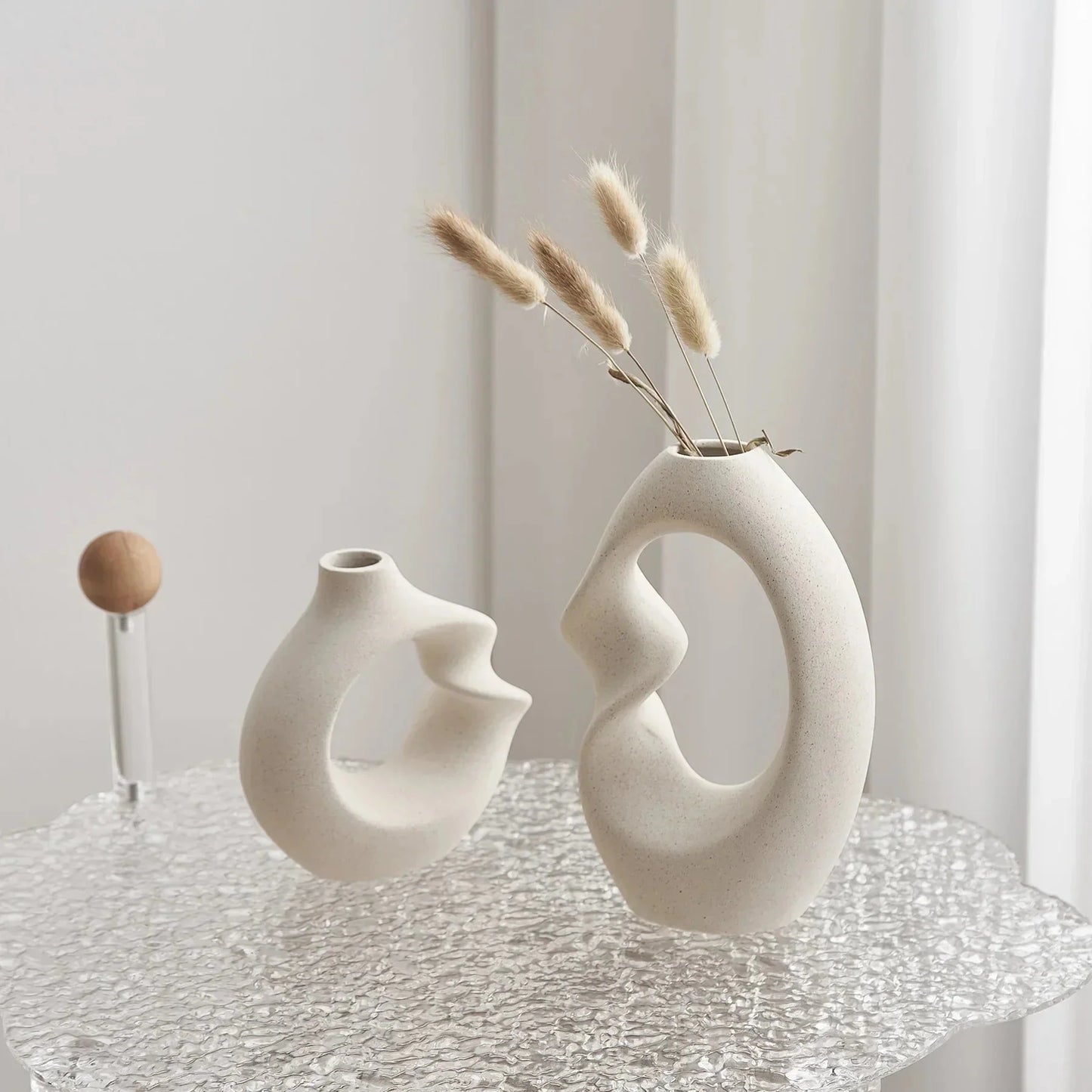 Abstract Ceramic Vase Set – Stylish Decor for Contemporary Interiors