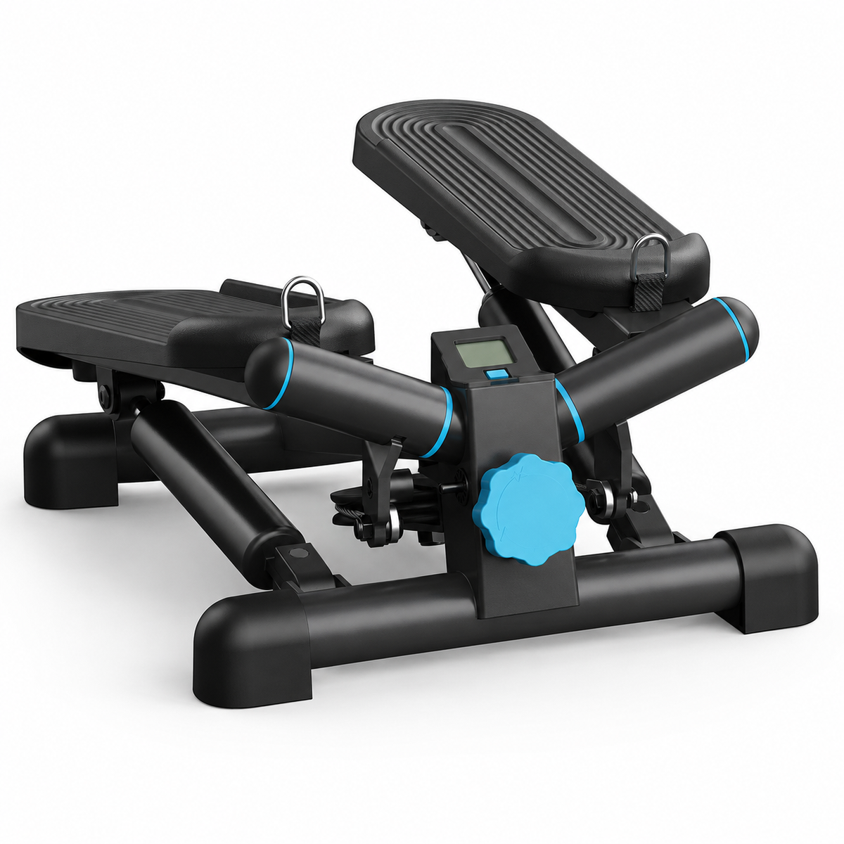 Compact Hydraulic Mini Stepper with LCD Display | 38° Side Motion, 330 lb Capacity