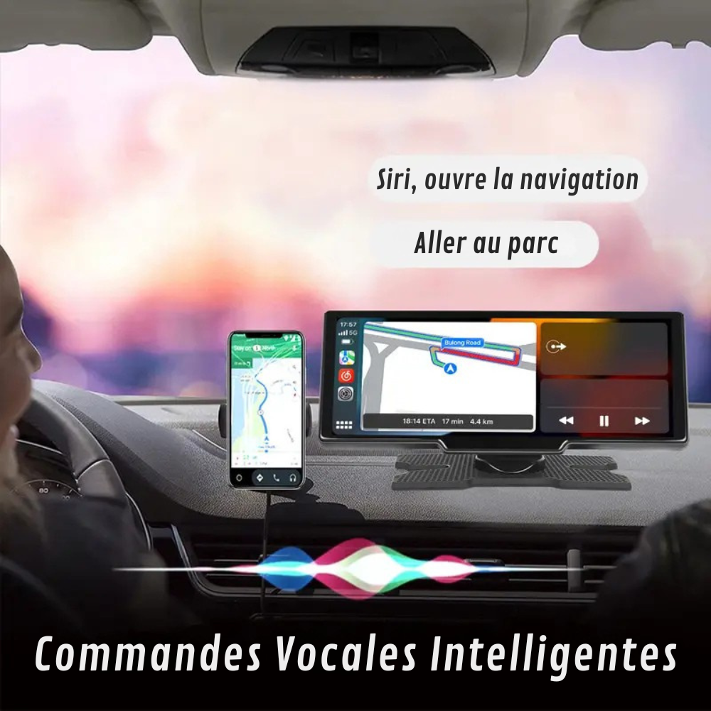 Navigation Display for CarPlay with Integrated Backup Camera