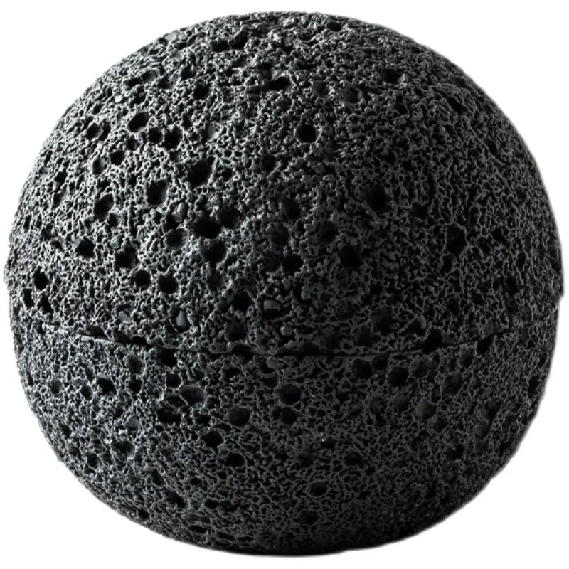 Elegant Porcelain Bowl in Volcanic Stone Design – Decorative Centerpiece