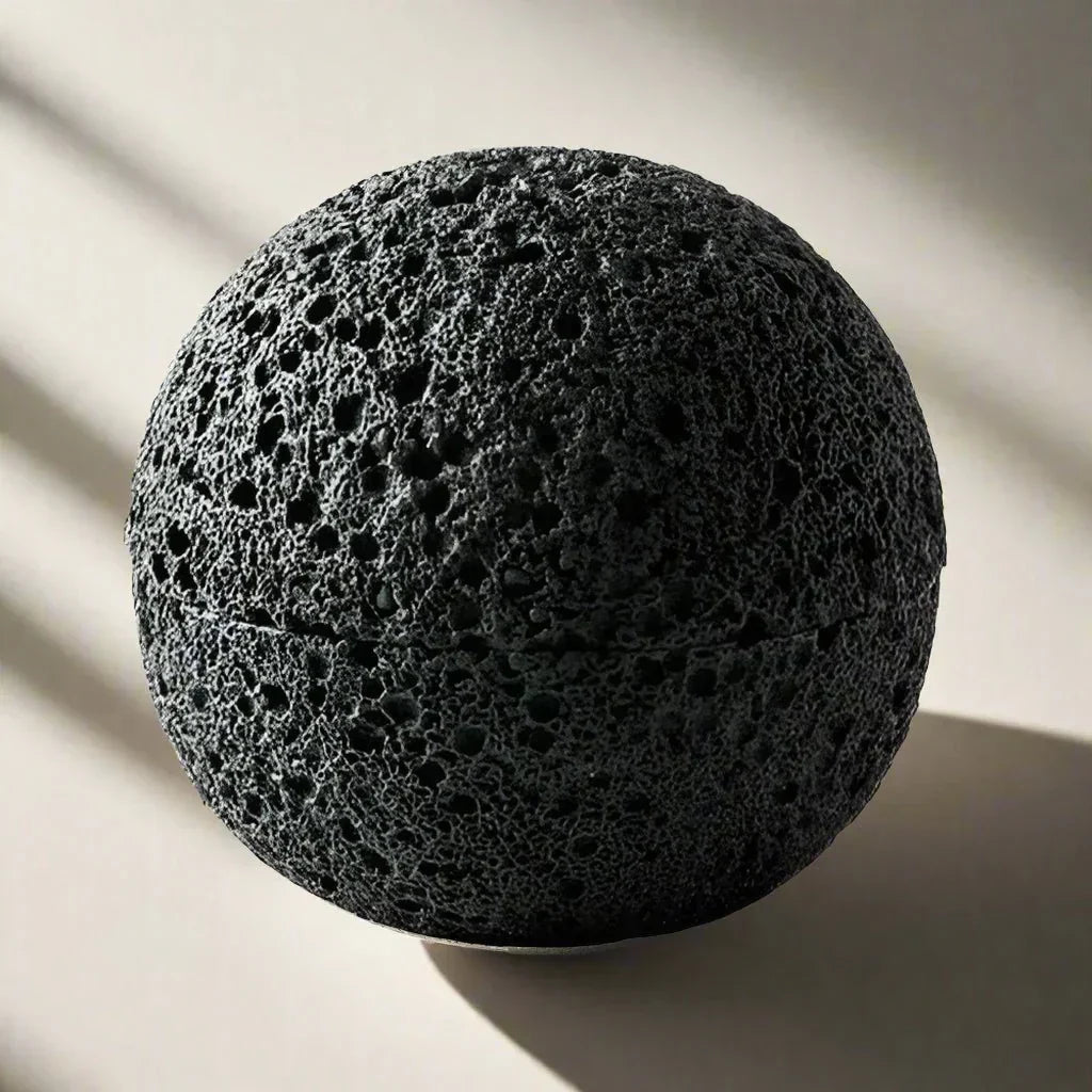 Elegant Porcelain Bowl in Volcanic Stone Design – Decorative Centerpiece