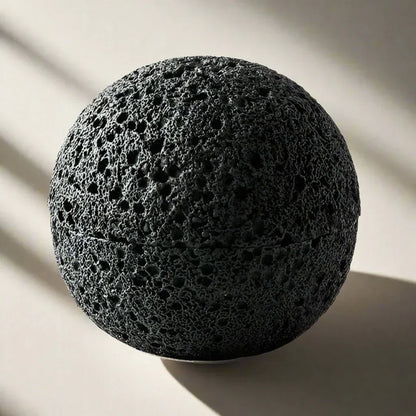 Elegant Porcelain Bowl in Volcanic Stone Design – Decorative Centerpiece