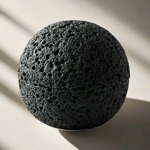 Elegant Porcelain Bowl in Volcanic Stone Design – Decorative Centerpiece