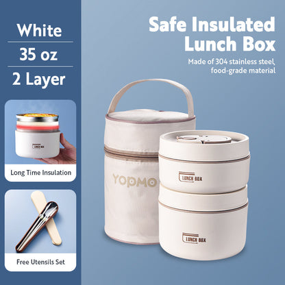 Portable Insulated Meal Carrier for On-the-Go Dining
