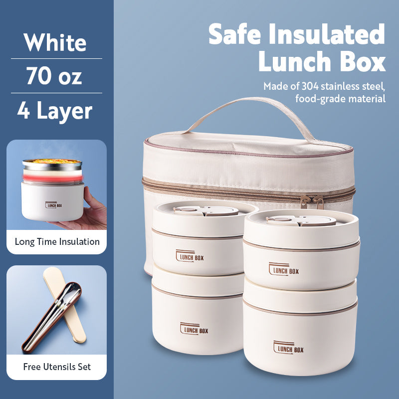 Portable Insulated Meal Carrier for On-the-Go Dining