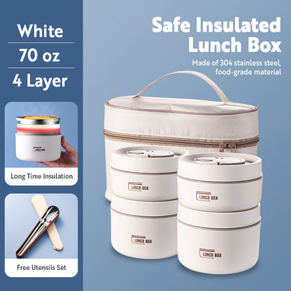 Portable Insulated Meal Carrier for On-the-Go Dining