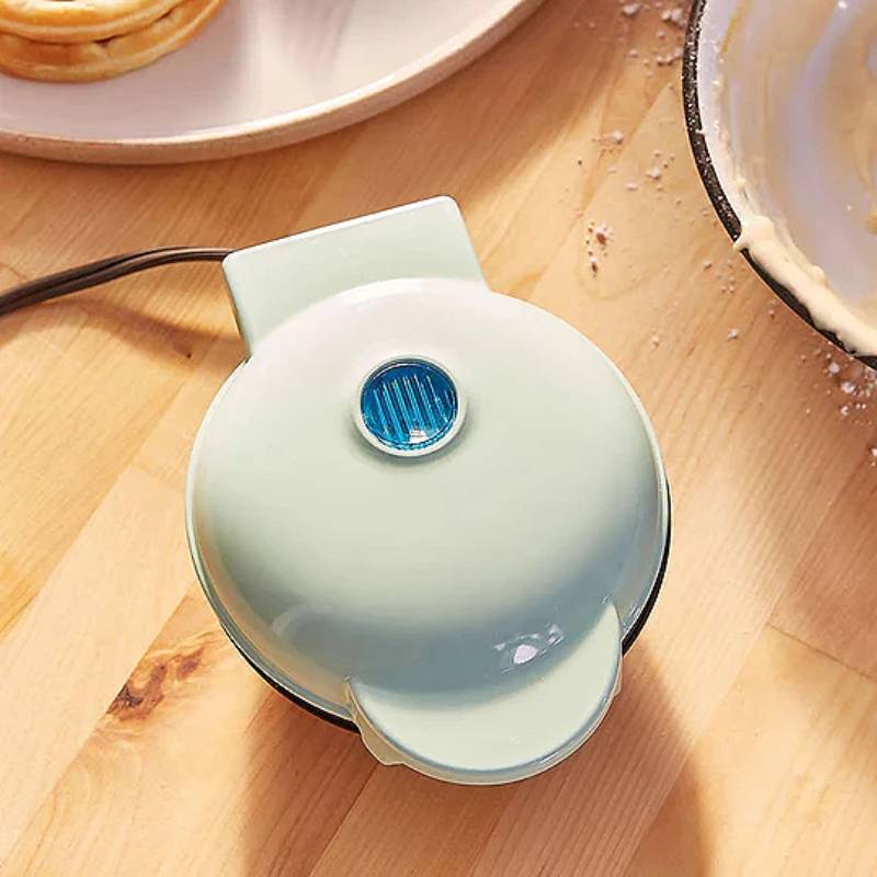 Mini Electric Waffle Maker with Nonstick Coating