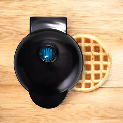 Mini Electric Waffle Maker with Nonstick Coating