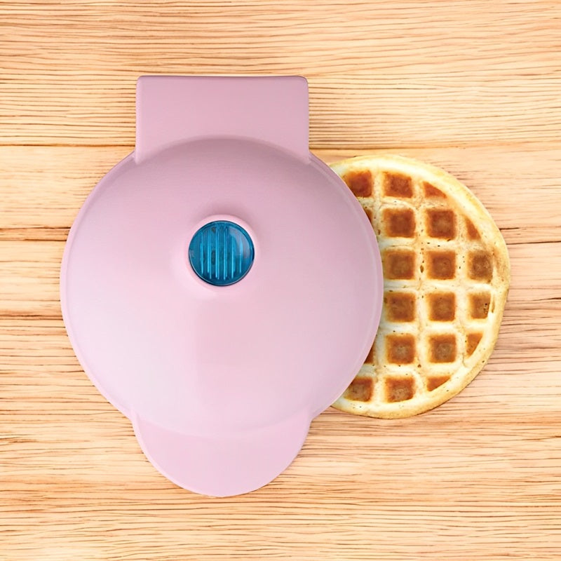 Mini Electric Waffle Maker with Nonstick Coating
