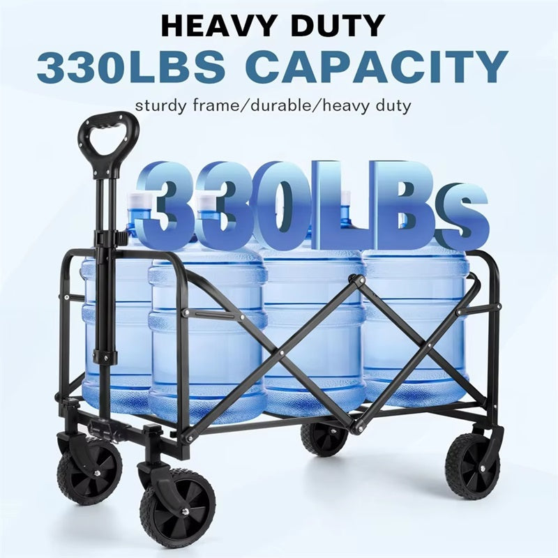 All-Terrain Wheel Foldable Wagon for Heavy-Duty Use