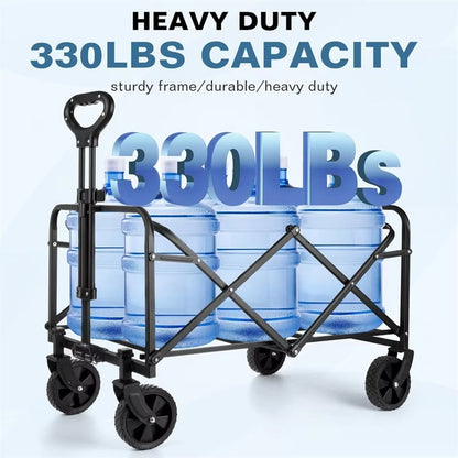 All-Terrain Wheel Foldable Wagon for Heavy-Duty Use