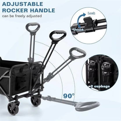 All-Terrain Wheel Foldable Wagon for Heavy-Duty Use