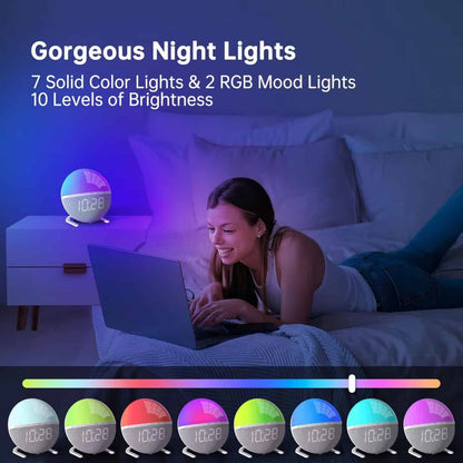 Sunrise Alarm Clock with Gradual Light Simulation