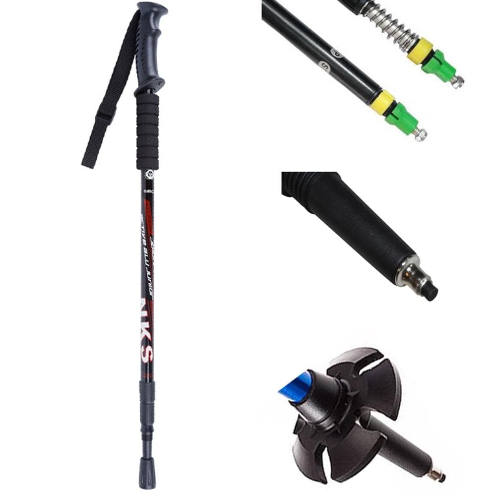 Set of 2 Shock-Absorbing Nordic Trekking Poles for Adventurers