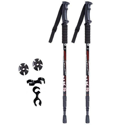 Set of 2 Shock-Absorbing Nordic Trekking Poles for Adventurers