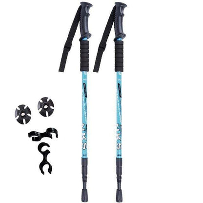 Set of 2 Shock-Absorbing Nordic Trekking Poles for Adventurers