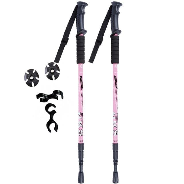 Set of 2 Shock-Absorbing Nordic Trekking Poles for Adventurers