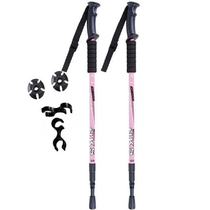 Set of 2 Shock-Absorbing Nordic Trekking Poles for Adventurers