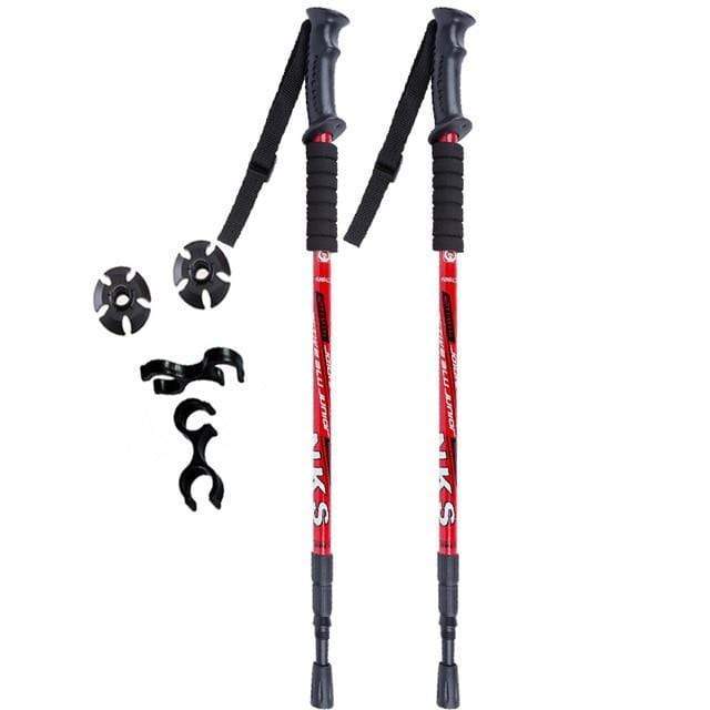 Set of 2 Shock-Absorbing Nordic Trekking Poles for Adventurers