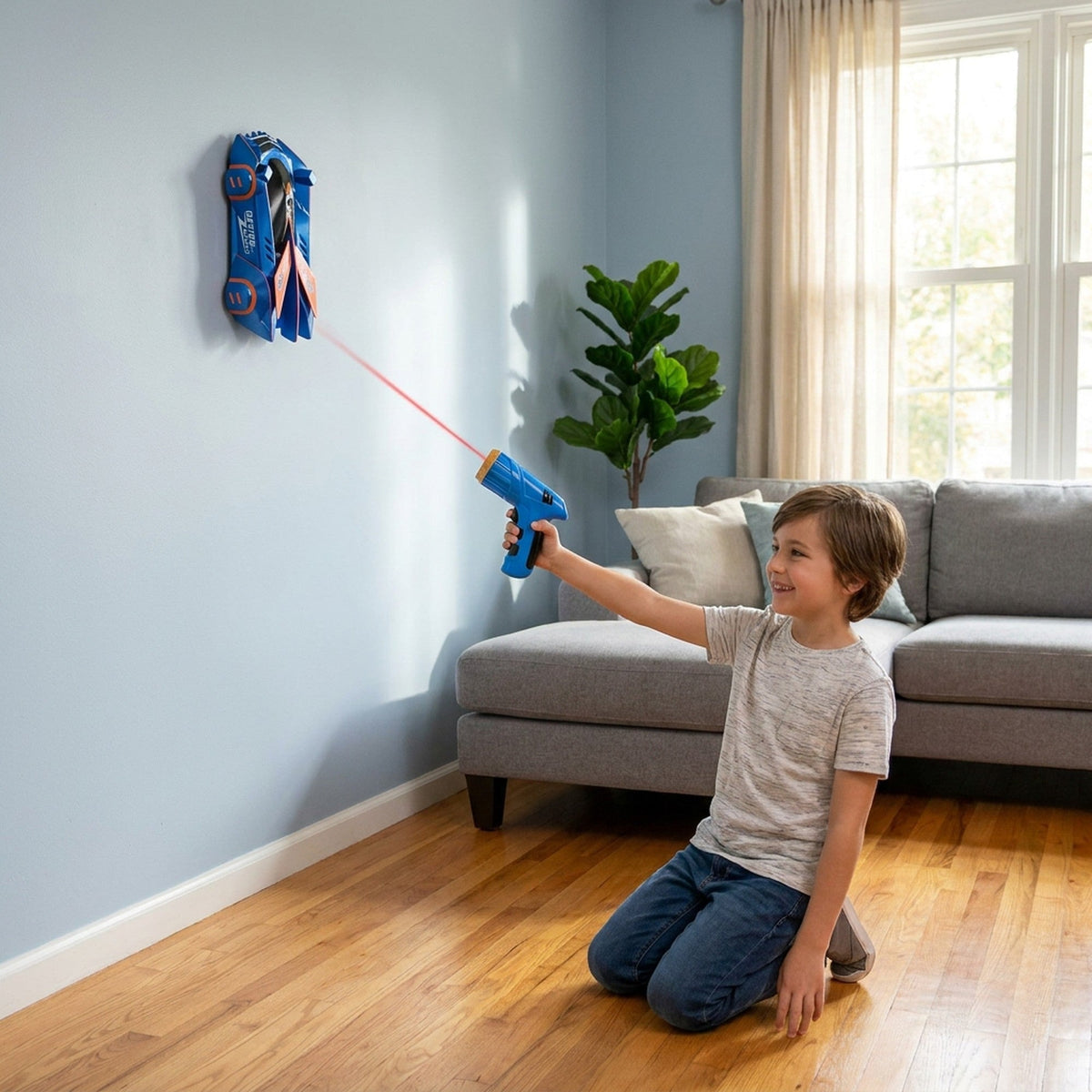 Gravity-Defying Remote Control Car with Laser Guidance