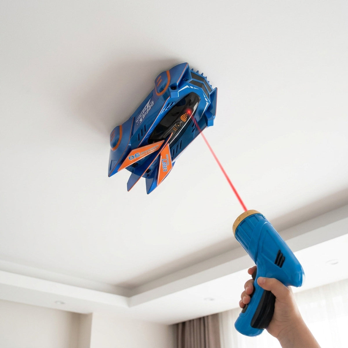 Gravity-Defying Remote Control Car with Laser Guidance