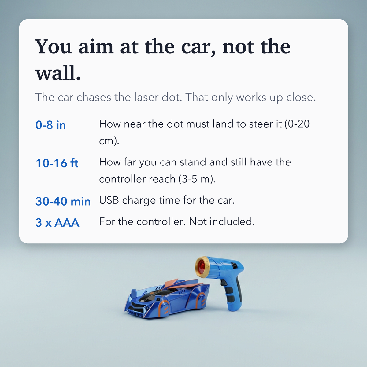 Gravity-Defying Remote Control Car with Laser Guidance