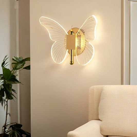 Butterfly Design LED Wall Light with Three Lighting Options