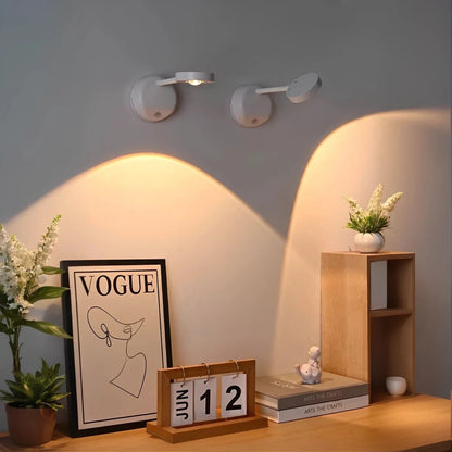 Magnetic LED Wall Sconce - Cordless & Adjustable Lighting