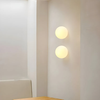 Elegant Frosted Globe Wall Light for Modern Spaces