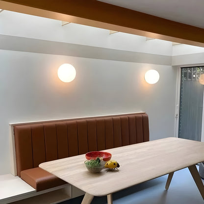 Elegant Frosted Globe Wall Light for Modern Spaces