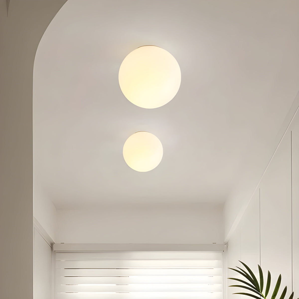 Elegant Frosted Globe Wall Light for Modern Spaces