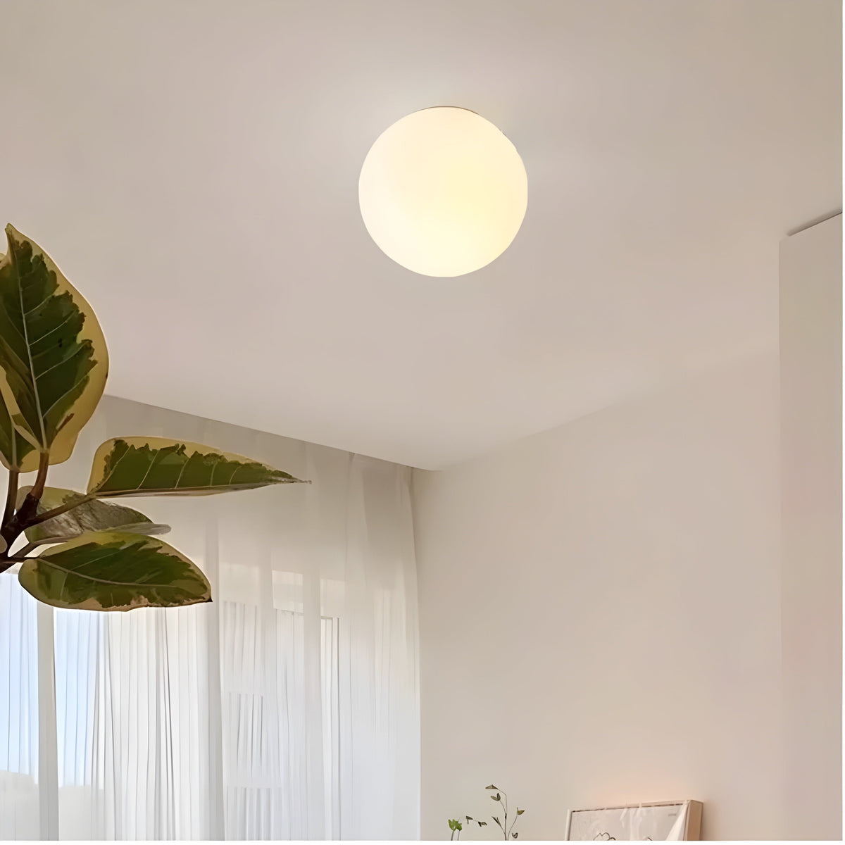 Elegant Frosted Globe Wall Light for Modern Spaces