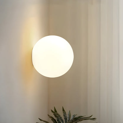 Elegant Frosted Globe Wall Light for Modern Spaces