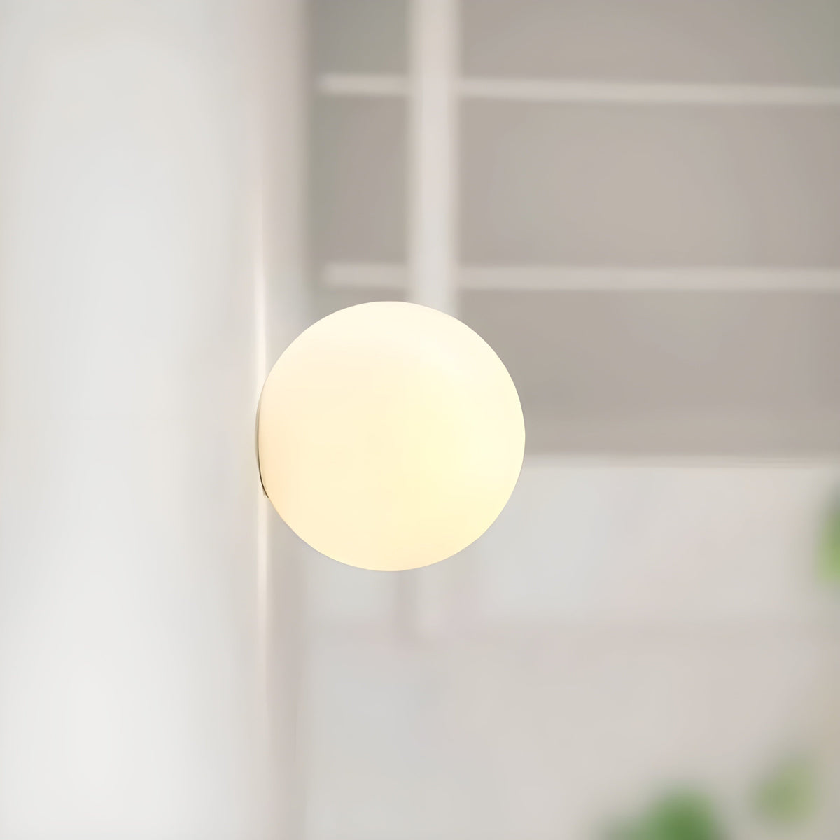 Elegant Frosted Globe Wall Light for Modern Spaces