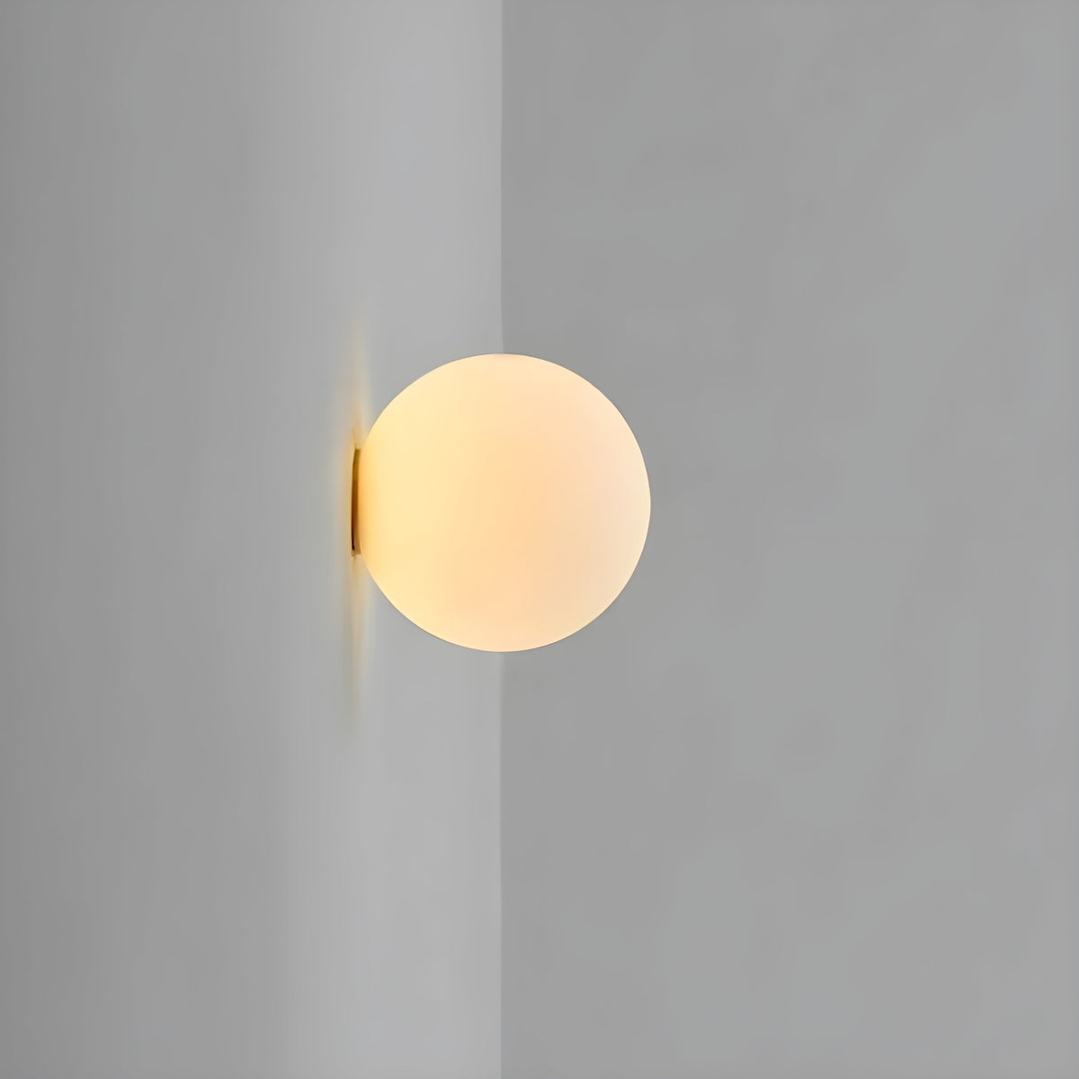 Elegant Frosted Globe Wall Light for Modern Spaces