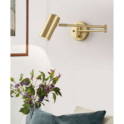 Adjustable Swing Arm Wall Light for Reading & Ambience