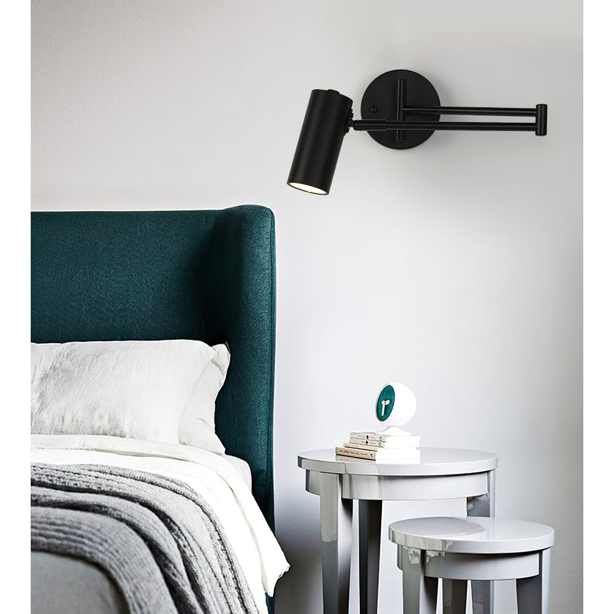 Adjustable Swing Arm Wall Light for Reading & Ambience