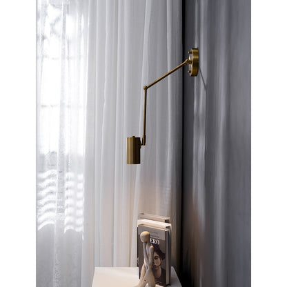 Adjustable Swing Arm Wall Light for Reading & Ambience