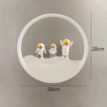 Astronaut-Themed Wall Light with TriColor LED - 11" x 11