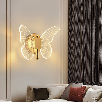 Butterfly Design LED Wall Light with Three Lighting Options