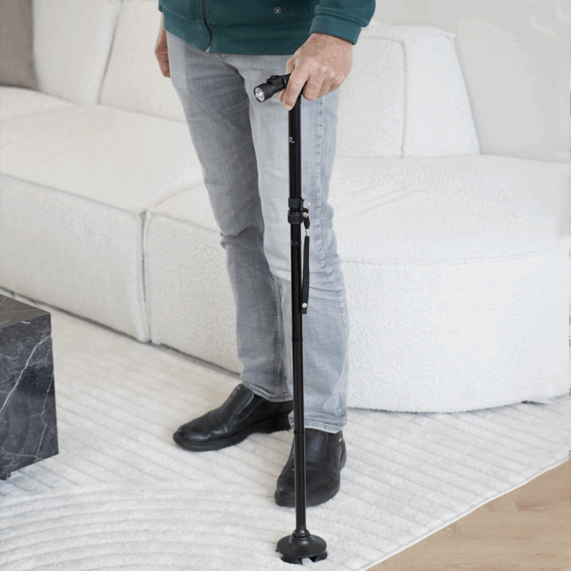 Height-Adjustable Walking Cane