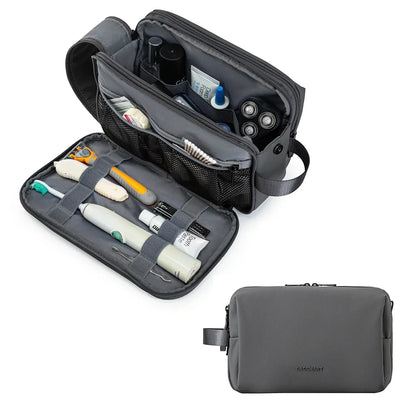 Durable Oxford Fabric Toiletry Organizer with Mesh Pockets and Elastic Holders