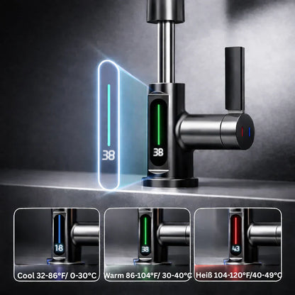 Retractable Kitchen Faucet with 5 Spray Modes – Flexible Tap